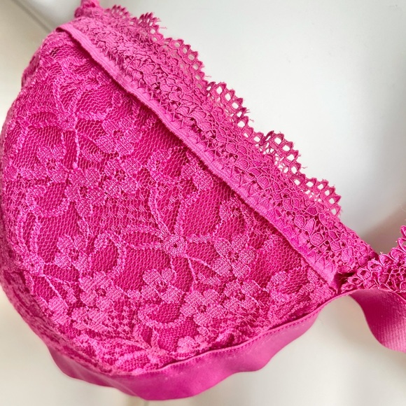 2 Lace Bralettes Wire-Free 36D - Picture 4 of 5